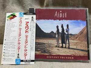 ASWAD - DISTANT THUNDER 88年 P33D-20063 日本盤 税表記なし3300円盤 帯付 廃盤