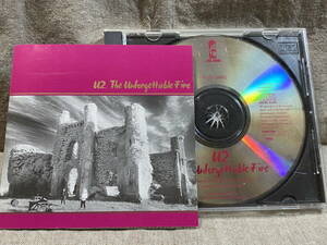 U2 - THE UNFORGETTABLE FIRE 84年 P35D-20002 国内初版 税表記なし3500円盤