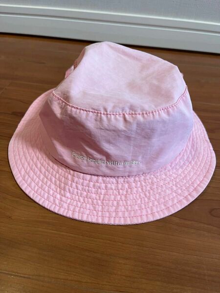 ブランシェス　帽子　54㎝　ピンク　日よけつき