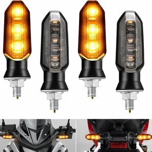 車検対応 バイク LED ミニ ウインカー アンバー ハーレー アメリカン カフェレーサー 4個