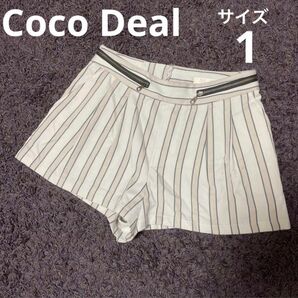 Coco Deal ストライプ柄 ショートパンツ