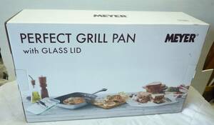 未使用/マイヤー / MEYER /PERFECT GRILL PAN グリルパン GLASS LID パーフェクトグリルパン 調理器具 キッチン