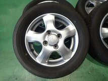 ホンダ　バモス純正13インチアルミホイール４本セット　155/65R13　夏タイヤ　TOYO　2023年製　バリ山　24051206_画像2