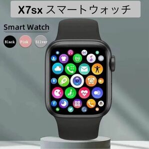 X7sx スマートウォッチ（ブラック）iPhone android 対応