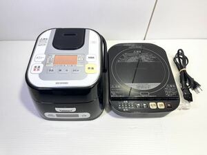 ◎1円〜アイリスオーヤマ IHジャー炊飯器 RC-IA30-B 中古 動作確認済 IHヒーター 炊飯ジャー IRIS◎