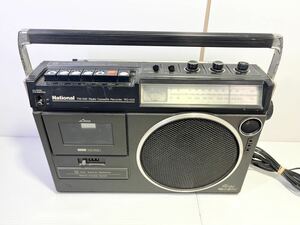 *1 jpy ~National radio-cassette RQ-558 electrification verification only junk Matsushita electro- vessel radio cassette recorder Showa Retro *