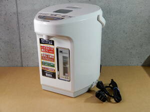 ★象印 ZOJIRUSHI 電気ポット マイコン沸とう VE電気まほうびん 優湯生 CV-WB22-WA(ホワイト) [2.2L]【中古】