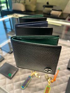 GUCCI グッチ★ミニ財布 ミニウォレット★バイカラー★グリーン　緑★新品未使用