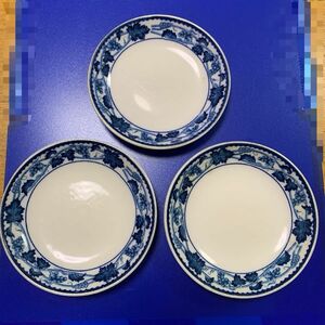 ニッコーダブルフェニックス アイロンストーン(硬質陶器) 小皿 皿 3枚 NIKKOIRONSTONE