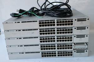 E8626(RK) Y [5 шт. комплект ] Cisco/ Cisco Catalyst C3850 серии переключатель *WS-C3850-24T-S *WS-C3850-24T-E // AC шнур электропитания имеется 