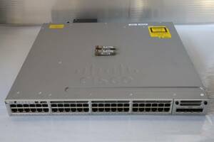 E8724 Y Cisco Catalyst 3850シリーズ WS-C3850-48U-E V06 ☆ C3850-NM-4-1G /2個 GLC-SX-MMD 10-2626-03 光モジュール 付き/本体のみ