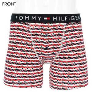 TOMMY HILFIGER トミーヒルフィガー ORIGINAL COTTON BUTTON FLY BOXER BRIEF PRINT 前閉じ ボクサーパンツ メンズ 53302013 レッド M