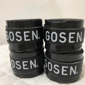 GOSEN グリップテープ 4個★迅速発送 黒色 オーバーグリップテープ テニス バドミントン ゴーセン＊色変更可