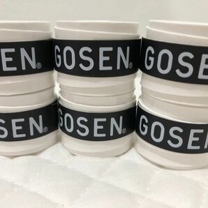 GOSEN グリップテープ 6個★迅速発送 白色 オーバーグリップテープ テニス バドミントン ゴーセン＊色変更可