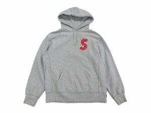 20AW Supreme シュプリーム S Logo パーカー グレー M スモールボックスロゴ