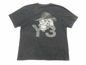 19SS Y-3 scull Tee ブラック Tシャツ M アディダス ヨウジヤマモト EH5756 スカル