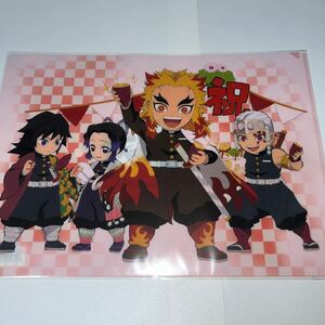 鬼滅の刃 煉獄杏寿郎 誕生祭 クリアファイル ufotable cafe 義勇 しのぶ 天元 マチアソビ 鬼滅カフェ 新品未使用 ②