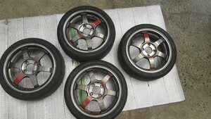 RAYS VOLK RACING TE37 SONIC SL 15x5.0J 4/100 +45 PG プレスドグラファイト