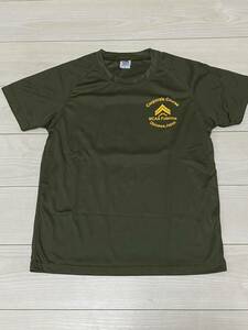 沖縄　米軍放出品　Tシャツ　SMALL OKINAWA MARINES 古着　USMC サバゲー　ミリタリー 半袖(17-36))