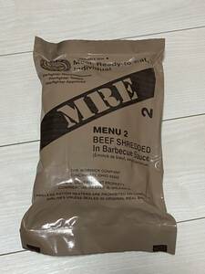 沖縄 米軍実物 MRE MEAL READY TO EAT INDIVIDUAL SOPAKCO スパコ レーション MENU 2 2025年8月 検品(19-60)