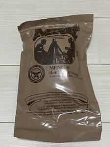 沖縄 米軍実物 MRE MEAL READY TO EAT INDIVIDUAL SOPAKCO スパコ レーション MENU 6 2025年8月 検品(19-61)