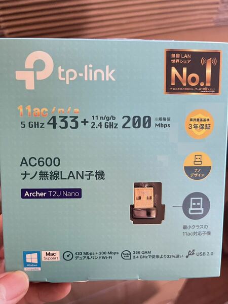 tp-link AC600 ナノ無線 LAN 子機 WIFI 1個