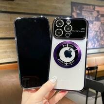 新品 磁気リング iPhone14 ケース ブラック ワイヤレス充電_画像8