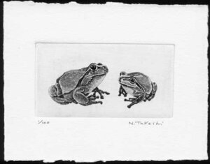  two pcs. ./ copperplate engraving * etching / new goods, work only 