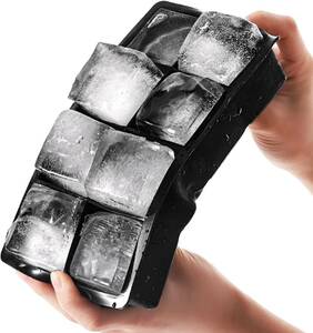 Xuptor 製氷皿 製氷 大きな氷 1個 アイストレー 蓋つき シリコン 四角い氷 宅飲み 家用 氷作る容器 ウイスキー シリコ
