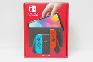 [ unopened ] switch [ immediate payment ] nintendo Nintendo Switch( have machine EL model ) Joy-Con(L) neon blue /(R) neon red Nintendo switch 