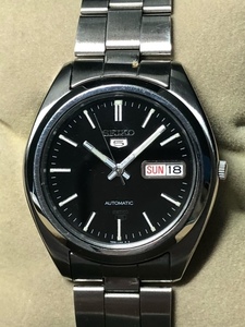 整理② 新古完動美品 SEIKO【セイコー５ 21石 ブラックダイヤル 7S26-0060】AUTOMATIC