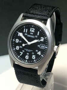 整理⑨ 完動良品 SEIKO【セイコー ミリタリー ブラックダイヤル 7N42-8260】クォーツ