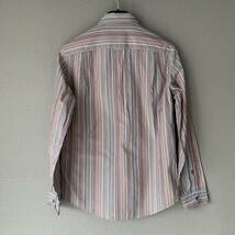 『マルチストライプ』Paul Smith LONDON ポールスミスロンドン 長袖シャツ ドレスシャツ メンズ Sサイズ マルチカラー 日本製 コットン素材_画像4