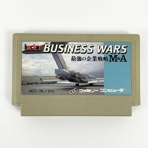 FC ファミコンソフト BUSINESS WARS ビジネスウォーズ 最強の企業戦略M&A カセット HCT-78/013 hector [R13049]