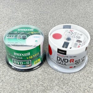 未開封 未使用品 データ用DVD-R 4.7GB 50枚入り×2パックセット◆HIDISC TYDR47JNP50SP/maxell マクセル DR47WPD.50SPA [R12930]