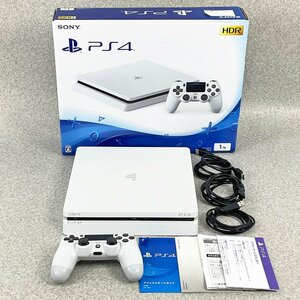 SONY Play Station プレイステーション4 1TB CUH-2100BB02 Glacier White グレイシャーホワイト [F6602]