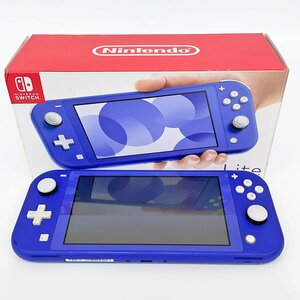 ジャンク品 Switch Lite スイッチ ライト HDH-001 ブルー 画面に縦線・横線有り [C5621]