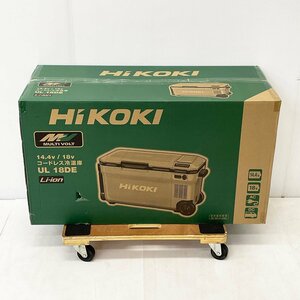 未使用 HiKOKI ハイコーキ 14.4/18V コードレス冷温庫 UL18DE WMGZ 電池付き [K5243]