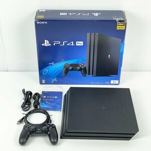 SONY PS4 PlayStaion4 Pro プレイステーション4 プロ 1TB CUH-7200B ブラック 本体一式 動作確認済み [R13329]