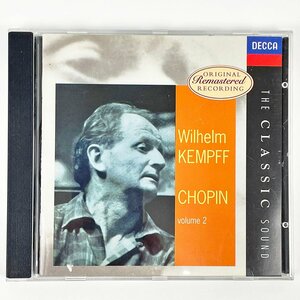 CD ヴィルヘルム・ケンプ Wilhelm Kempff：Chopin Volume 2 ショパン [F6463]
