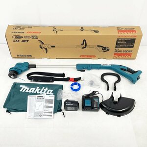 未使用品 makita マキタ 充電式草刈機 MUR193DWF バッテリーBL1830B・充電器付きセット 18V 3.0Ah [R13314]