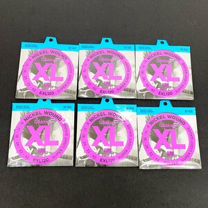 未使用 09-42 D'Addario ダダリオ NICKEL WOUND Super Light EXL120 エレキギター弦◆6セット [N7318]