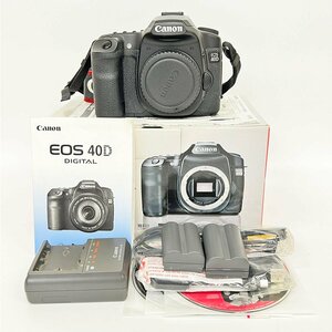 CANON キャノン デジタル一眼レフカメラ EOS40D バッテリー2個/充電器 簡易動作確認済み DS126171 [C5699]