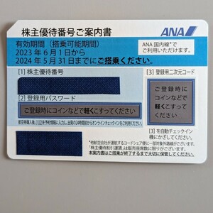 ★ANA 株主優待 1枚★ 有効期間 2024年5月31日