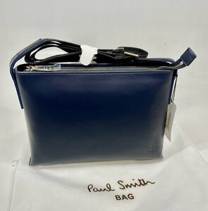 Paul Smith ポールスミス ショルダーバッグ　レザー　紺