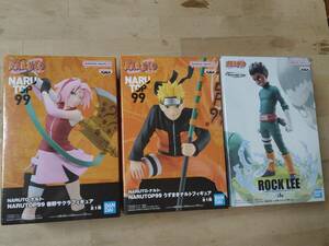 NARUTO ナルト NARUTOP99　うずまきナルト　＆　春野さくら　 ＆　ROCK LEE　フィギュア　３体セットで！　