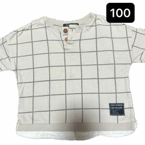 美品　 Tシャツ 半袖 100cm チェック