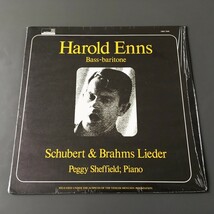 [f42]/ 米盤 LP /『Harold Enns / Sings Schubert & Brahms Lieder /ハロルド・エンス / シューベルト ブラームス 歌曲集』/ ORS 7040_画像1