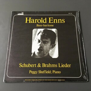 [f42]/ 米盤 LP /『Harold Enns / Sings Schubert & Brahms Lieder /ハロルド・エンス / シューベルト ブラームス 歌曲集』/ ORS 7040