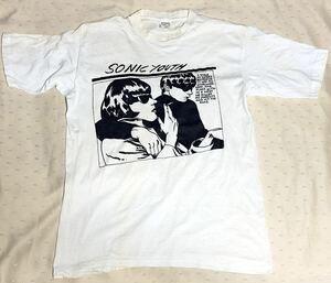 [ free shipping ]90s Vintage T-Shirt / Sonic Youth [Goo] Size : XL hem single * sleeve double stitch / Sonic Youth damage equipped 